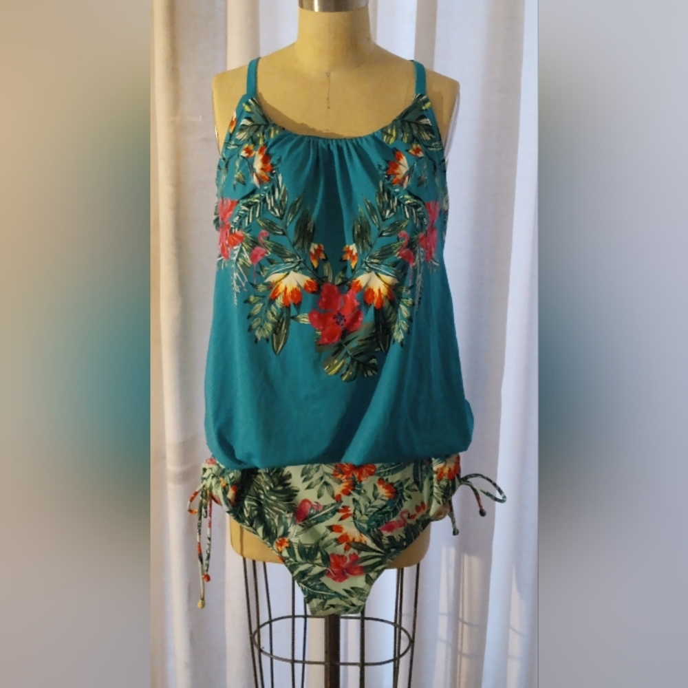 Matching swimsuit set Tropical Paradise size 20